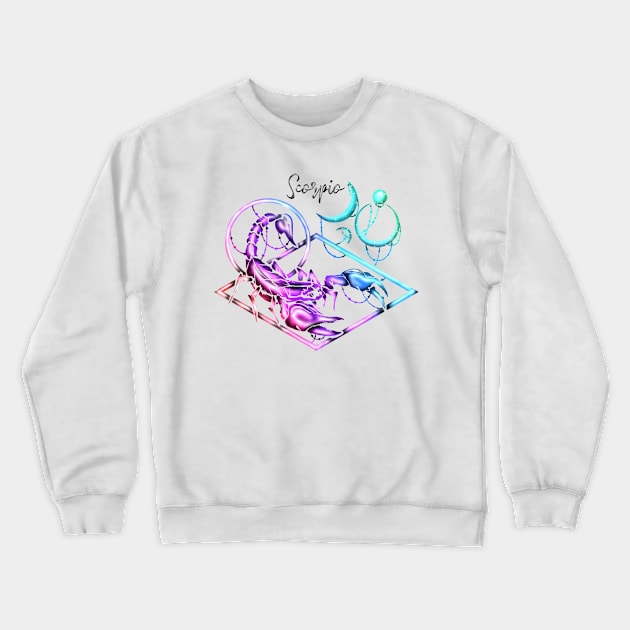 Scorpio Crewneck Sweatshirt by whittlealittle